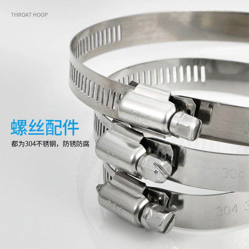 304箍不锈钢美式喉箍力卡箍强抱箍管管VRJ夹管卡水管固定卡扣卡子