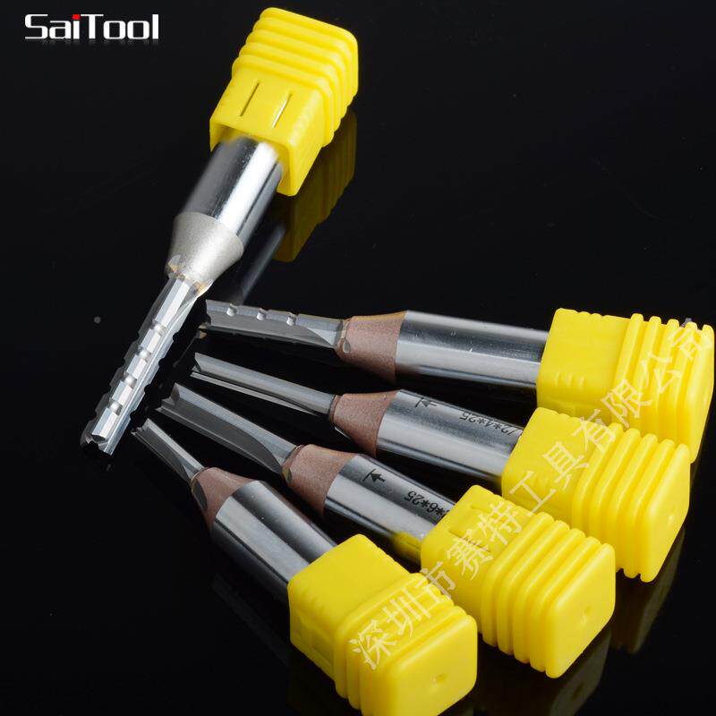 TCT三刃ATO料刀钨钢直刀木工铣刀开槽修边电木开料刀刀刻雕机开刀