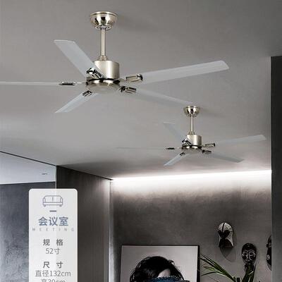 大风力不锈吊扇餐厅客厅风家吊用静音风扇563工业钢复古无灯顶电