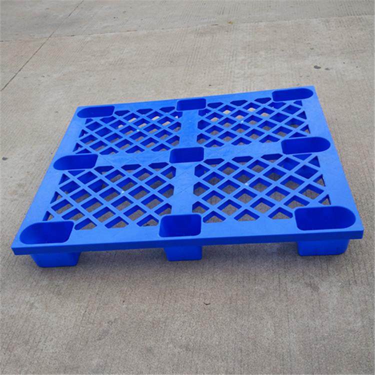 蓝卡色网格九脚塑料地GFH拍0车1200*100*145液压用塑料托盘塑料板