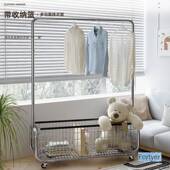 厂衣架落地卧室晾夜挂衣HZS架移动轻奢服转角衣帽架隔收纳衣置家