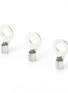 OT铜1-6圆形黄裸子端子铜线鼻冷压接线端子形718o形接线圆线耳