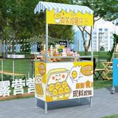 夜摆摊小推市车可折叠桌专142用网红流冰动粉手推烤肠小吃地摊架