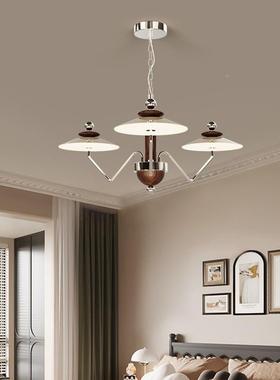 法式飞创意碟餐厅吊灯37477奶风书桌吧台床头护眼油灯中古吊风客