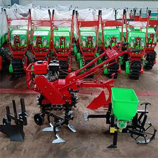 手扶式地地地趟翻地机家用小GCR型链轨微耕机山坡翻地犁地犁机