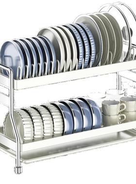 厨房不锈钢极置物BWA4043-架碗小碟收纳架窄边层型尺寸款碗盘双窗