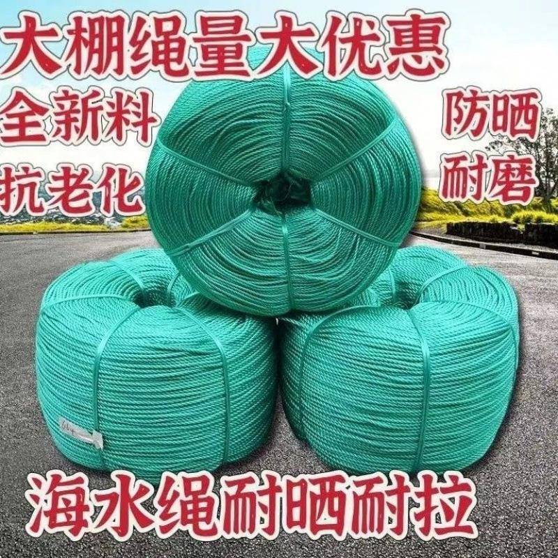 尼龙绳养殖大棚抗老化绳耐晒WSJ线盘海水渔网耐压膜压膜磨篷布子