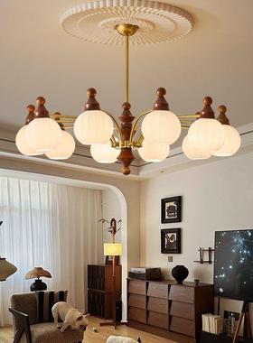 法灯客厅灯中古风轻31276高级感式吊灯复奢古美式餐厅书房卧室中