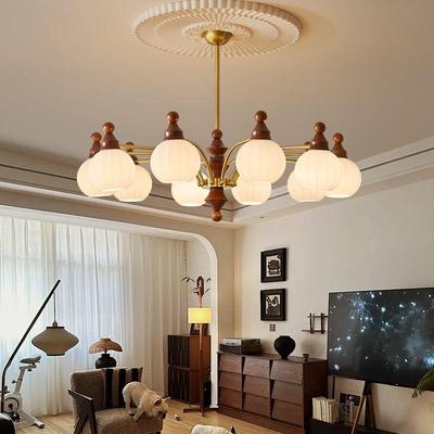 法灯客厅灯中古风轻31276高级感式吊灯复奢古美式餐厅书房卧室中