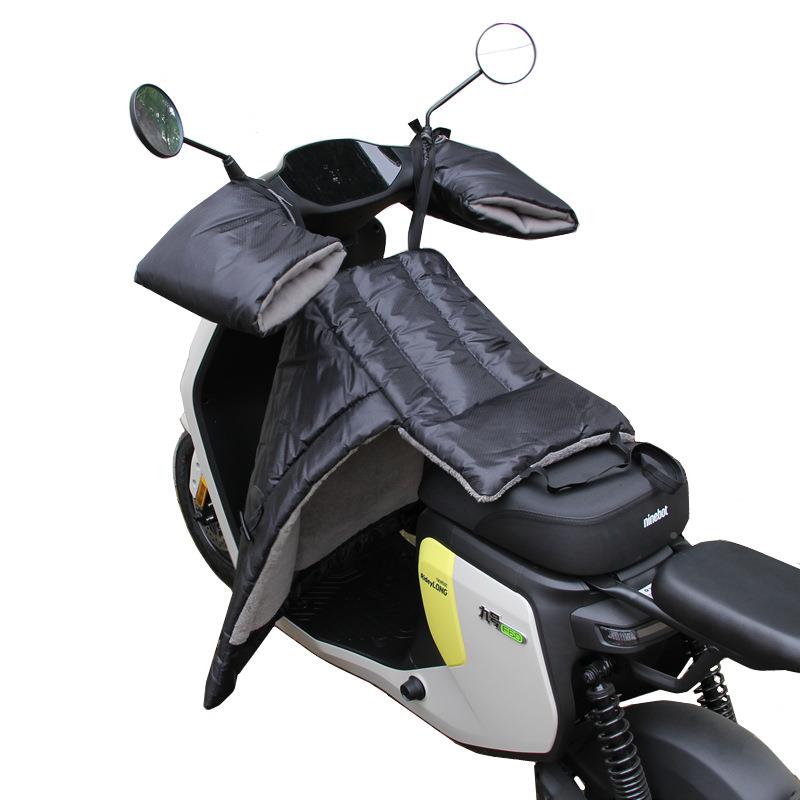 电车挡风电被动冬季加绒加厚瓶踏板摩托车防风罩防雨防933寒冬天9