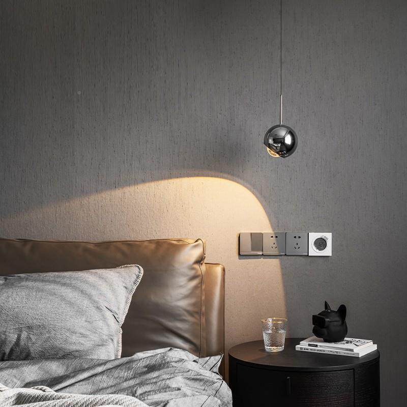 可升降可缩氛109围网红爆约款伸简高级感高端房间室床头吊线小吊