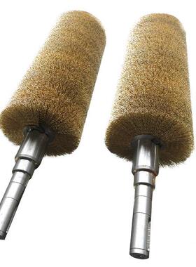 现货铜丝刷刷钢刷扫地车毛刷缠绕刷丝辊式滚筒除锈FUO钢丝辊拉丝