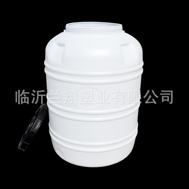 100XIJ0L式公圆斤升塑料圆桶立塑料桶带小盖大水桶水塔水罐形储水