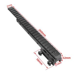 21转21mm导轨增高导轨准20m6m金属增高G0026 延长转瞄镜接支架