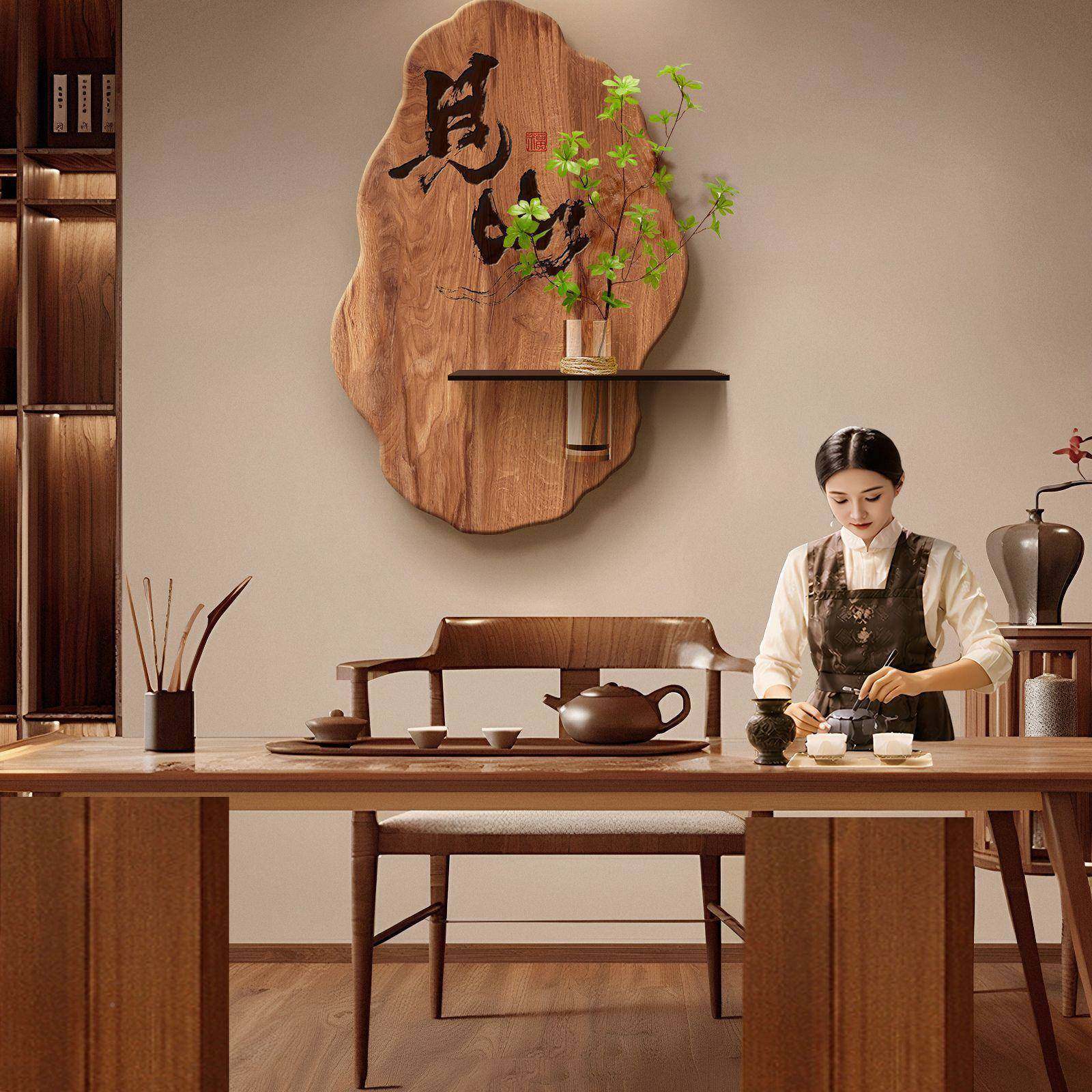 古风茶室背景绿墙装画水pxx8SSJM培植2款025新禅意高级氛饰围布置,家居饰品,现代装饰画,淘宝优惠券,粉丝福利购,淘宝优惠卷