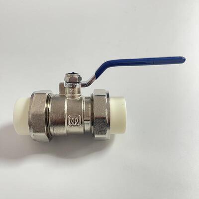 宁波杰克龙PPR黄铜球阀阀门分管开关92684电镀家用6热熔双活分接