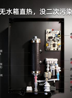 OX9MIL桶无水箱管家线机用壁挂式直饮水机接装水2026新款餐柜瞬热