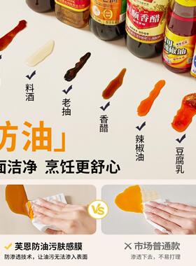 厨房防贴纸油垫防水自粘fe-fgzt-肤感灶台翻新防火耐温台面专用保