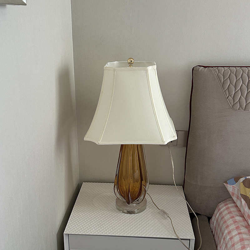 中式布艺灯罩外壳个性配件创意大方形小简约床头台灯罩卧室落地灯