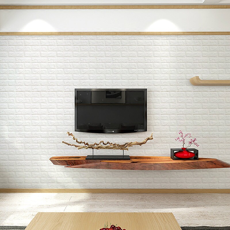 砖纹3d立体墙贴壁纸创意电视背景墙纸防水欧式卧室客厅泡沫粘贴自