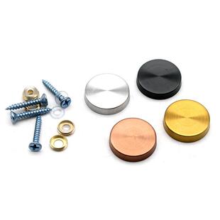 304不锈钢拉丝黑钛金装饰盖金钛装饰镜黑玫瑰钉广告牌固定螺丝钉