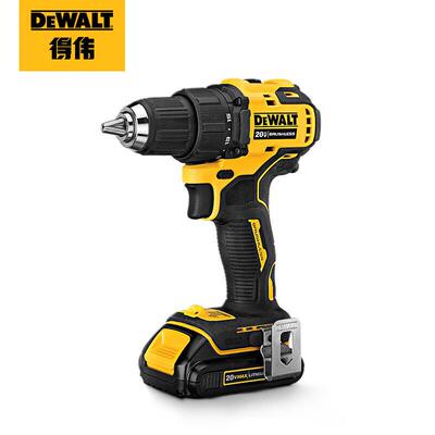 得伟 20V锂电无刷紧凑型 电动螺丝批2×4AH电池 DCD708M2