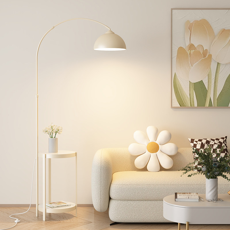 法式奶油风钓鱼灯落地灯客厅旁边茶几卧室高级沙发艺术物台灯感置