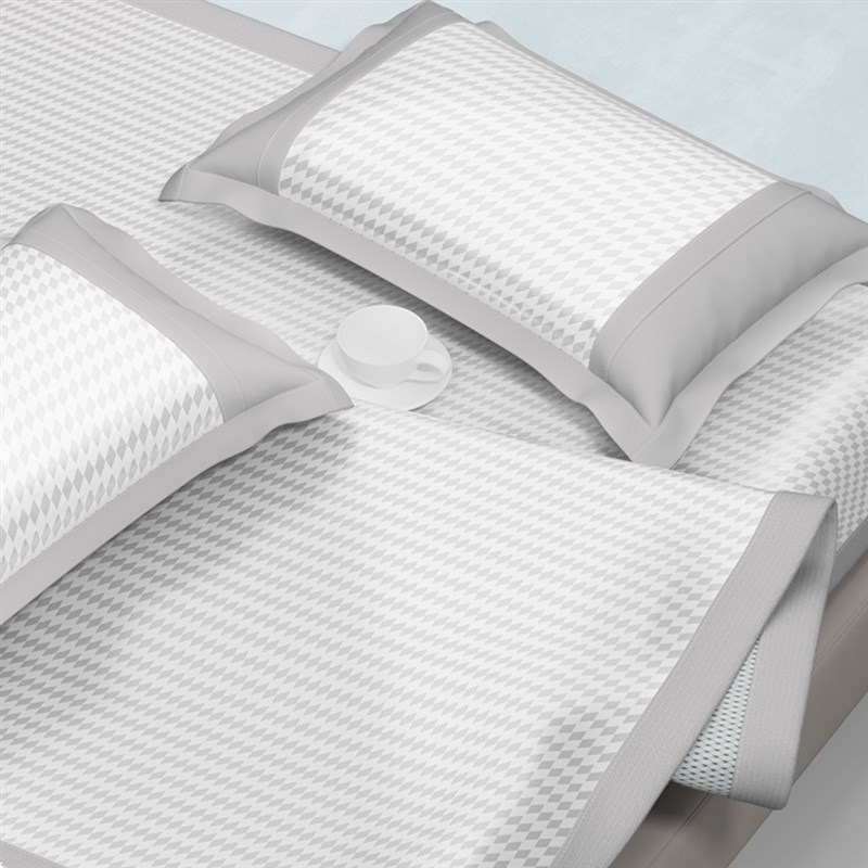 北京迎时家纺夏季 凉席24新款冰丝席 高密度可裸睡三件套防滑