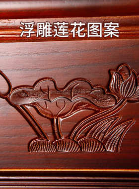 【慧缘堂】六角实木大殿铜大架摆件架子红木木鱼铜同庆罄号磬