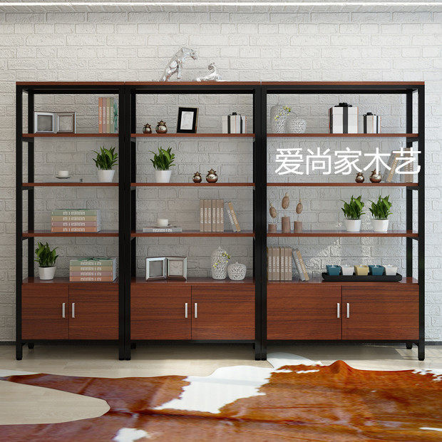 展示柜超市仓储货架展示架组装组合陈列架架实木货柜样品柜置物架