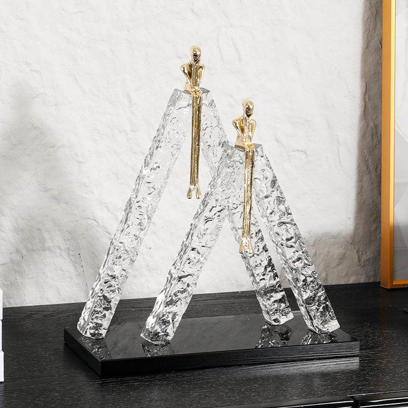 思考者水晶摆件现代简约样板间客厅桌面家居装饰品摆件电视柜茶几,电子元器件市场,其它元器件,淘宝优惠券,粉丝福利购,淘宝优惠卷