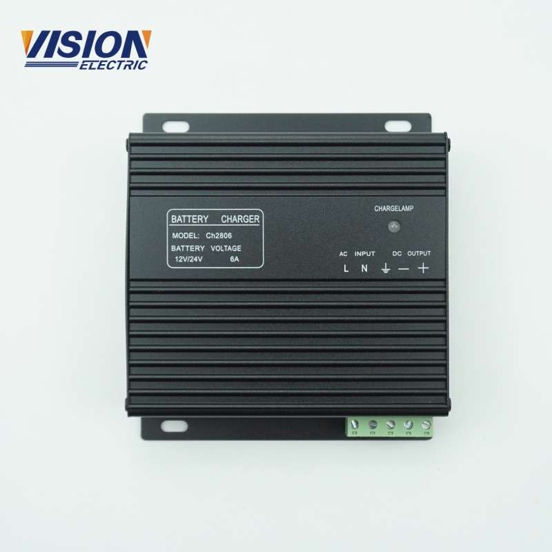 CH2806A 12V/24V蓄电池充电器6A自动浮充充电机无刷发电机配件