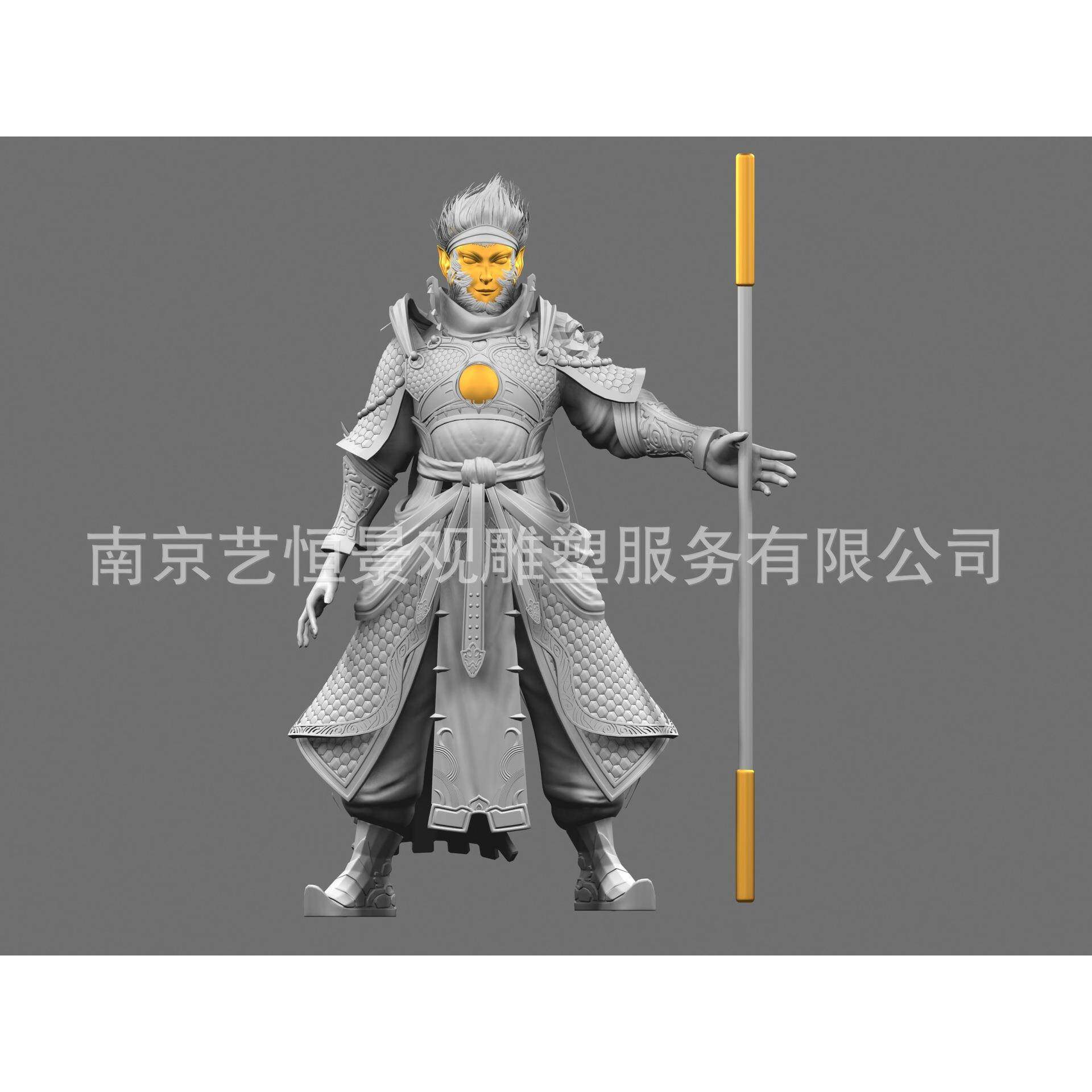 人物雕塑 孙悟空 玻璃钢 泡沫雕均可制作彩绘装饰手工