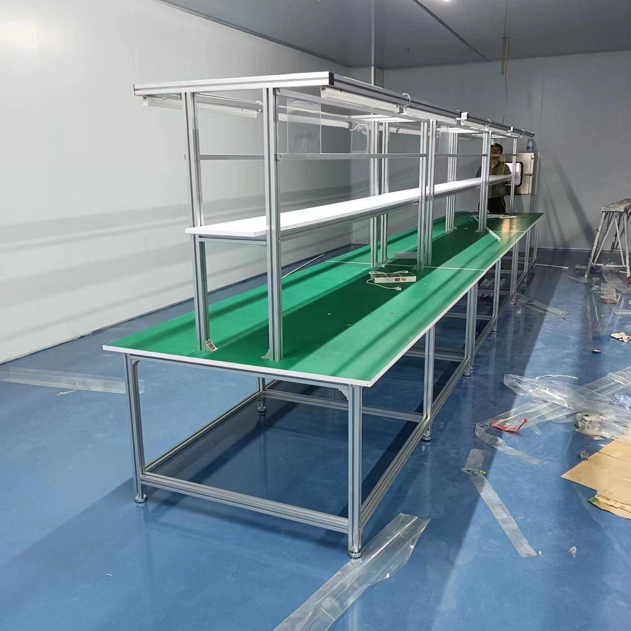 防静电工作台单面双面工作台车间工作台防锈蚀铝合金防静电操作台