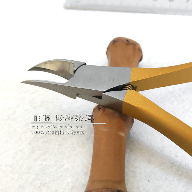 甲沟专用不锈钢指甲刀斜口剪刀脚趾厚甲嵌甲尖头鹰嘴钳修脚刀死皮