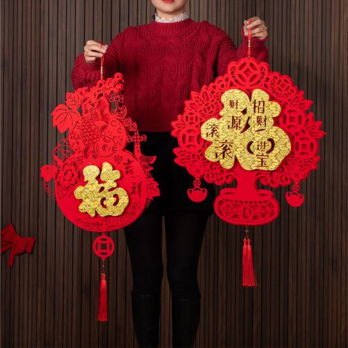 2026年马年挂饰福字挂件客厅新年装饰中国结过年场景氛围喜庆布置