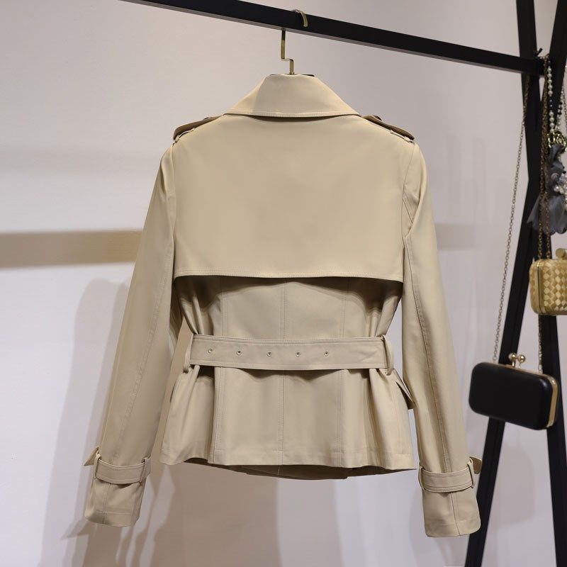 风衣外套女2024年新款英伦风女款春秋小个子短款秋季今年漂亮流行,女装/女士精品,风衣,淘宝优惠券,粉丝福利购,淘宝优惠卷