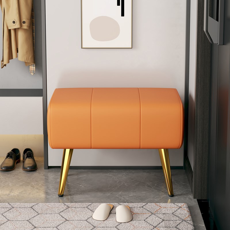 门口家用入户换鞋凳超窄轻奢高级感沙发凳矮凳软包小户型穿鞋凳