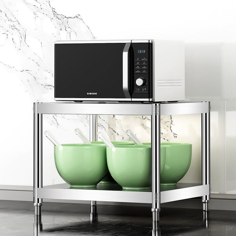 30/35cm40x45高50两二层厨房不锈钢置物架微波炉汤桶消毒柜垫高架,厨房/烹饪用具,微波炉置物架,淘宝优惠券,粉丝福利购,淘宝优惠卷