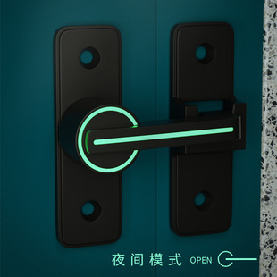 门关不上粘贴门锁扣片免打孔公共厕所门卡扣推拉门锁扣插销式门栓