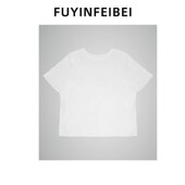 福饮沸别 圆领宽松百搭休闲纯棉T恤女2049 女装 夏日青柠 大码