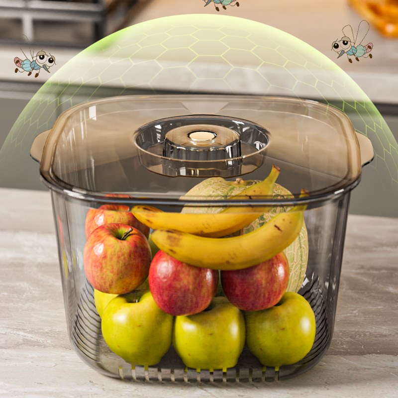 厨余垃圾桶轻奢家用带盖手提湿垃圾桶厨房垃圾干湿分离过滤卫生桶