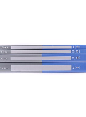 康百办公蓝色A3资料册透明8k文件夹多层插页袋60页分类袋办公商务