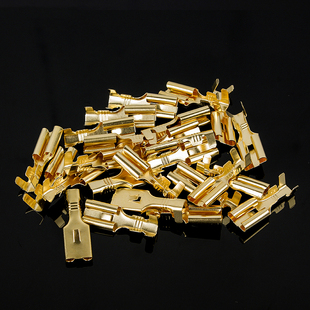 6.3插簧平板带刺7.8冷压接线端子接插件连接器插拔式 接线头100只