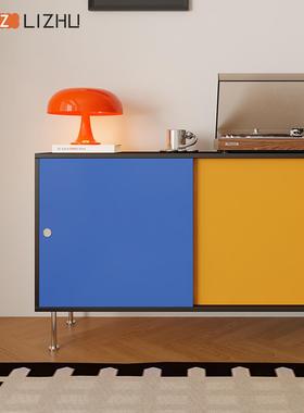 俪住定制厅餐推边柜26214靠墙一体客厅中古餐拼色台阳拉收纳储物