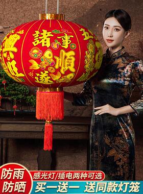 灯笼022阳6新款贺年大红灯笼年春节新年户外装KGW饰过门口一对台