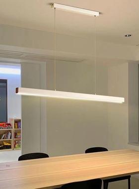 长条餐厅灯酒店吧台19520轻吊灯一吊字长条简约欧奢办公室铝材创