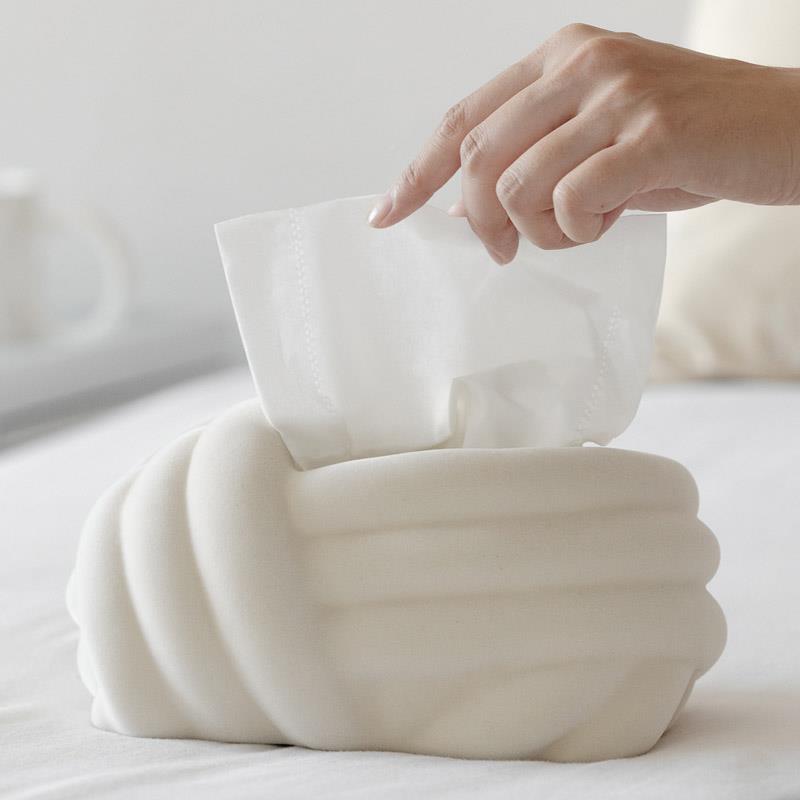 绳结趣味纸巾盒厅茶几餐桌卧室欧风格纯客色北卫生盒TPK个性纸可