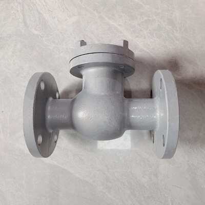 H44H-16C/25C铸钢旋启式法兰止回阀止回阀逆100C止阀64C40C卧式