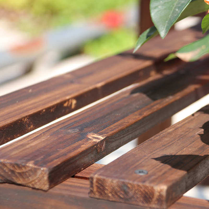 防腐实木花架多层阶梯阳台植物室内台阶架靠墙客厅架子花盆落地式